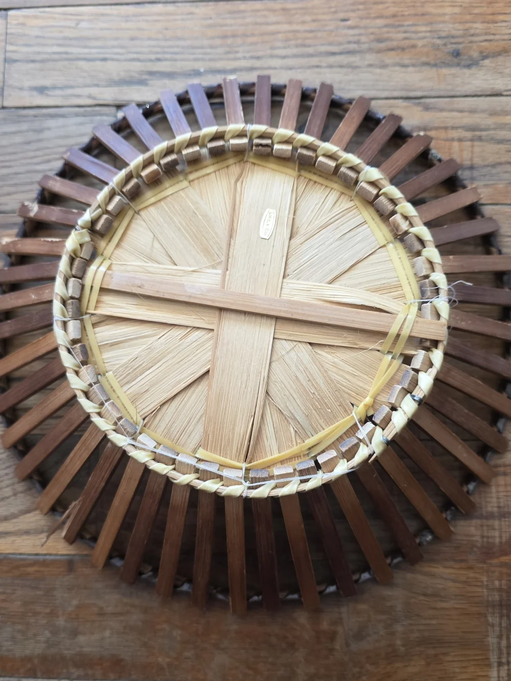 Handwoven Decorative Storage Basket in Natural Brown
